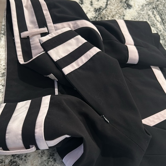 WORTHINGTON SIZE 14 black light pink trim  Barbie core colorblock officewear - Picture 9 of 11